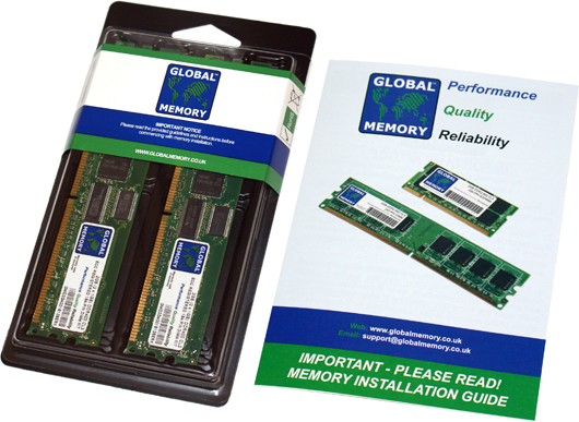 1GB (2 x 512MB) DDR 266/333/400MHz 184-PIN ECC REGISTERED DIMM (RDIMM) MEMORY RAM KIT FOR HEWLETT-PACKARD SERVERS/WORKSTATIONS (CHIPKILL)